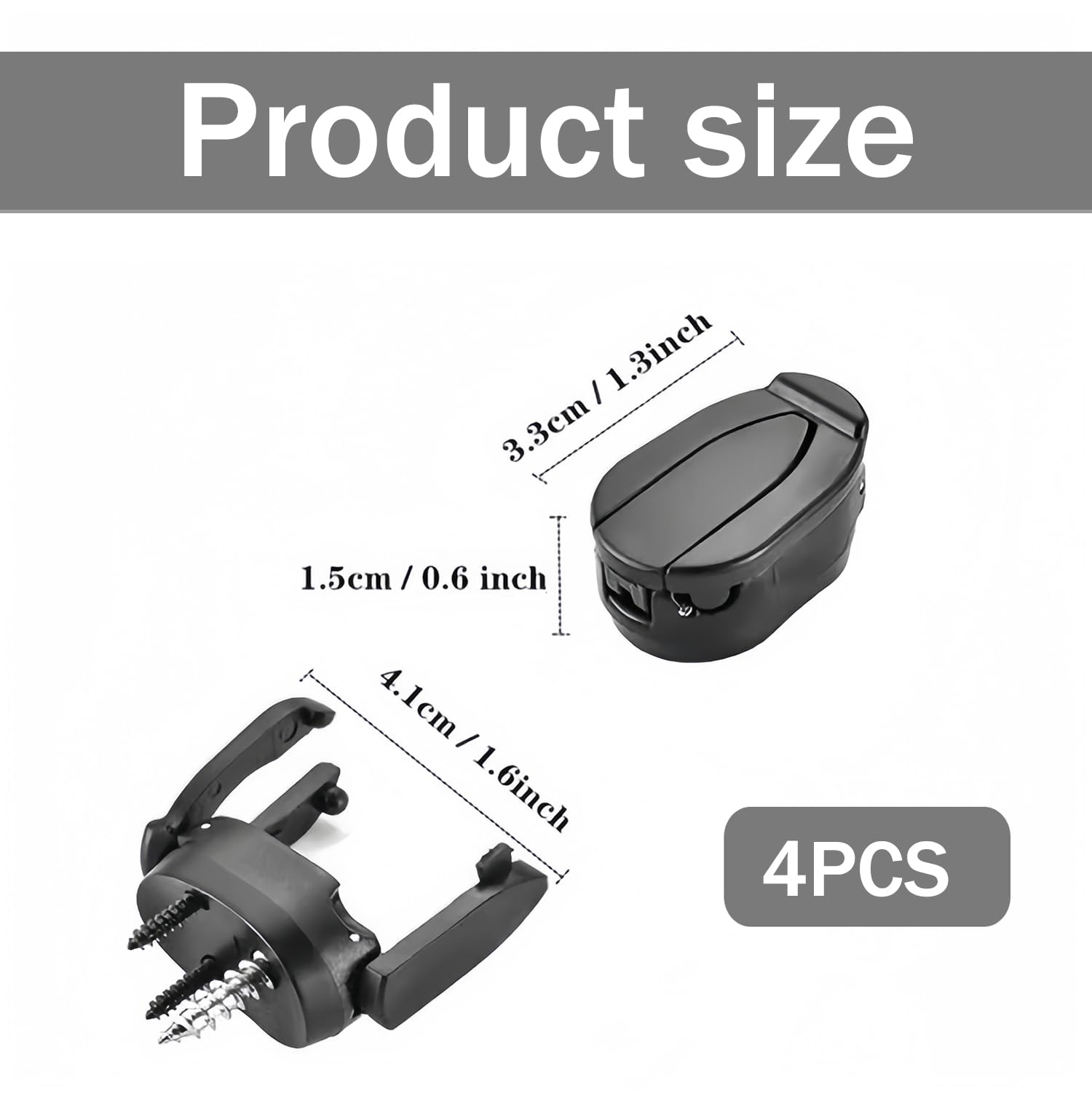 Mini Recuperador de Bolas de Golf Plegable, 4 Piezas, Accesorio de Plástico para Recoger Pelotas