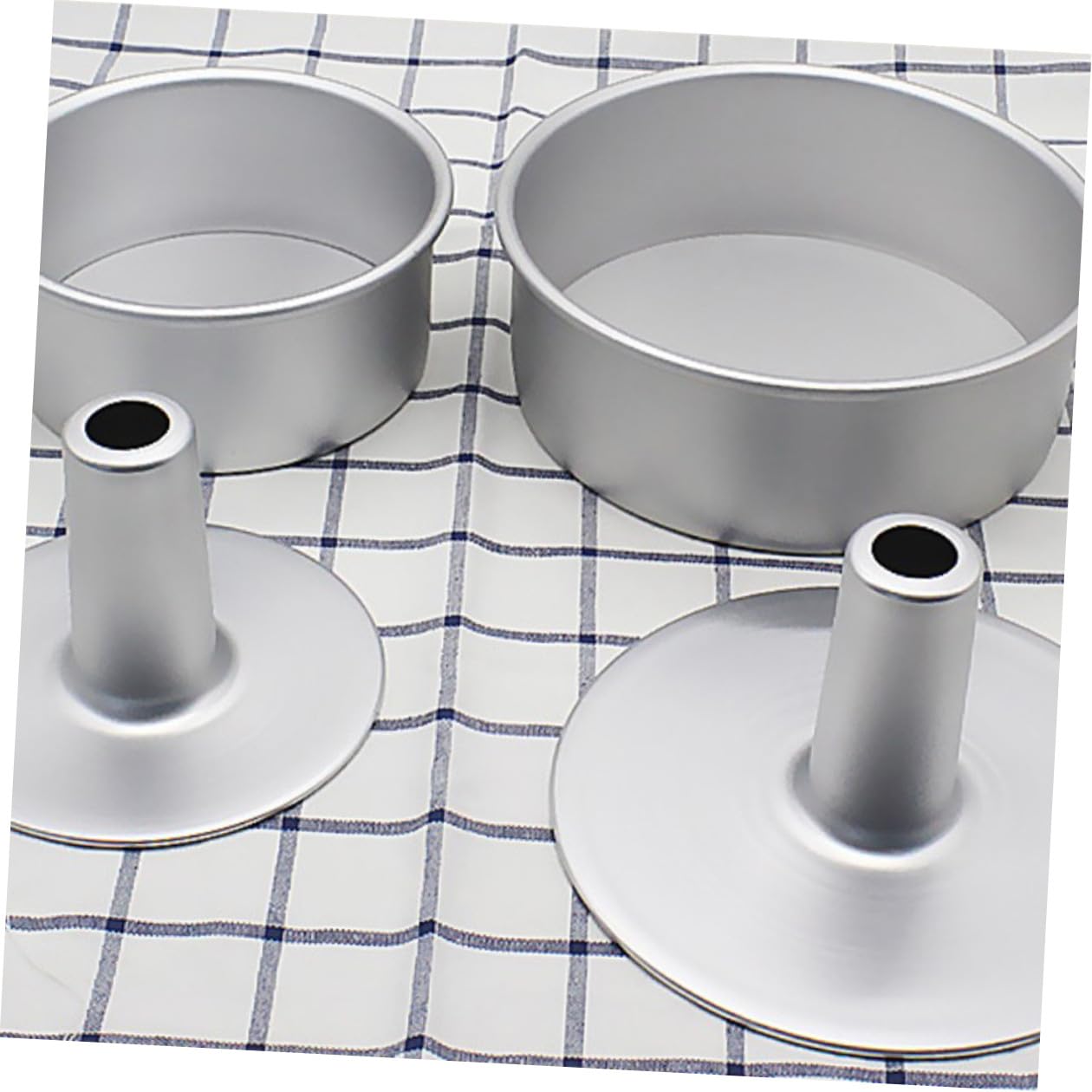 BESPORTBLE 2 Juegos Molde para Pastel Redondo Hueco Fondo, Aluminio