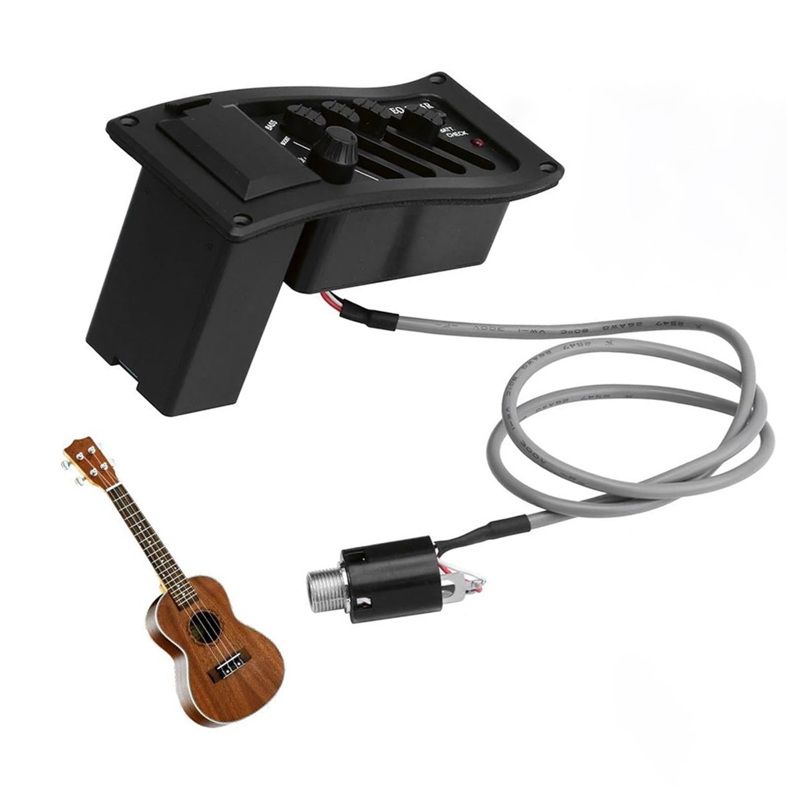 Przetworniki Do Gitary Akustycznej Przetwornik Gitarowy 4-pasmowy Przetwornik Gitarowy Akustyczny Przedwzmacniacz EQ Tuner Wzmacniacz Korektor Tuner Do Gitar Akustycznych