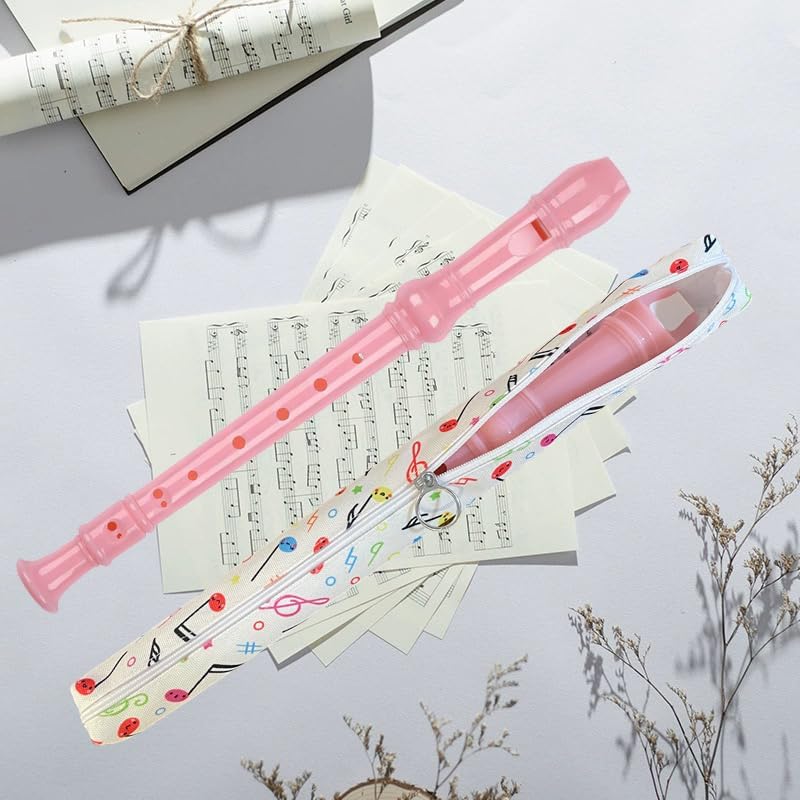 Miniatura 5 de Grabadora soprano de 8 agujeros estilo alemán para principiantes, flauta de música con estuche de regalo, barra de limpieza para entretenimiento en