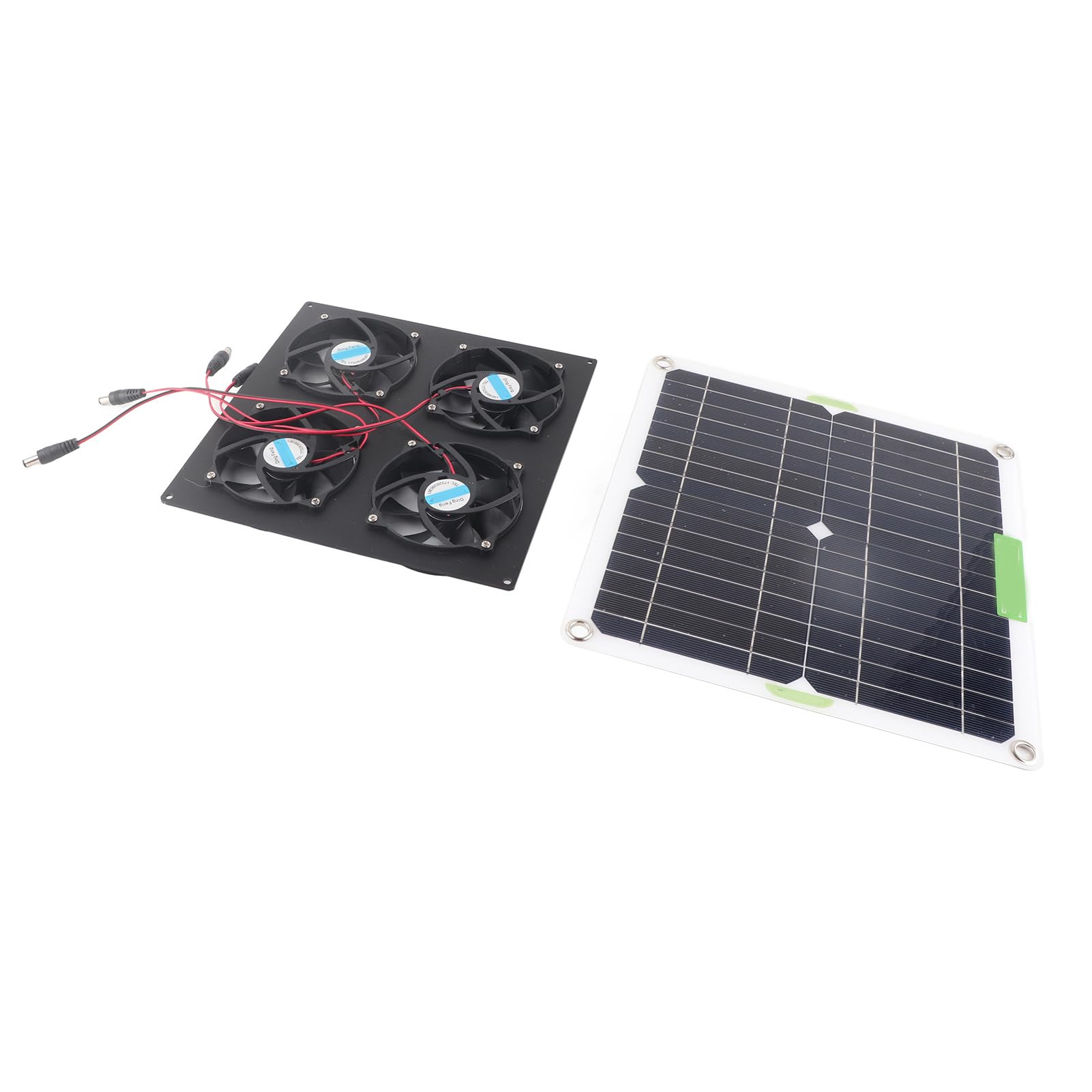 Annadue Kit de Ventilador de Panel Solar, Ventilador de Silicio