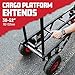 Gator Frameworks All-Terrain Folding Multi-Utility Cart with 30-52” Extension & 500 lbs. Load Capacity (GFW-UTL-CART52AT)
