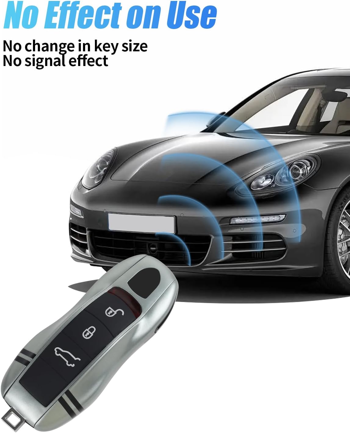 Key Fob Cover for Porsche Macan Panamera 911, Key Chain Keychain Key Cover for Cayenne 718 Cayman Boxster - Image 3