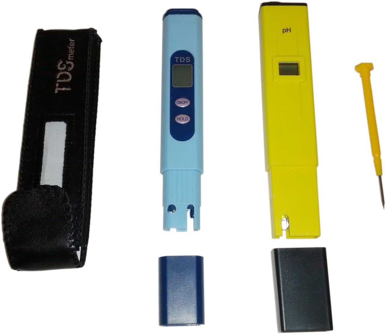 HDE Grower's Toolbox- Digital pH Meter and TDS Water Temperature Purity Salinity ppm Pen for Hydroponic Pool Aquarium Fish Tank Water Quality
