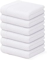 Vista 24 de Homaxy Juego de toallas de cocina y paños de cocina, 12 x 12 y 13 x 28 pulgadas, juego de 8 toallas de cocina 100% algodón, de tejido gofre, súper