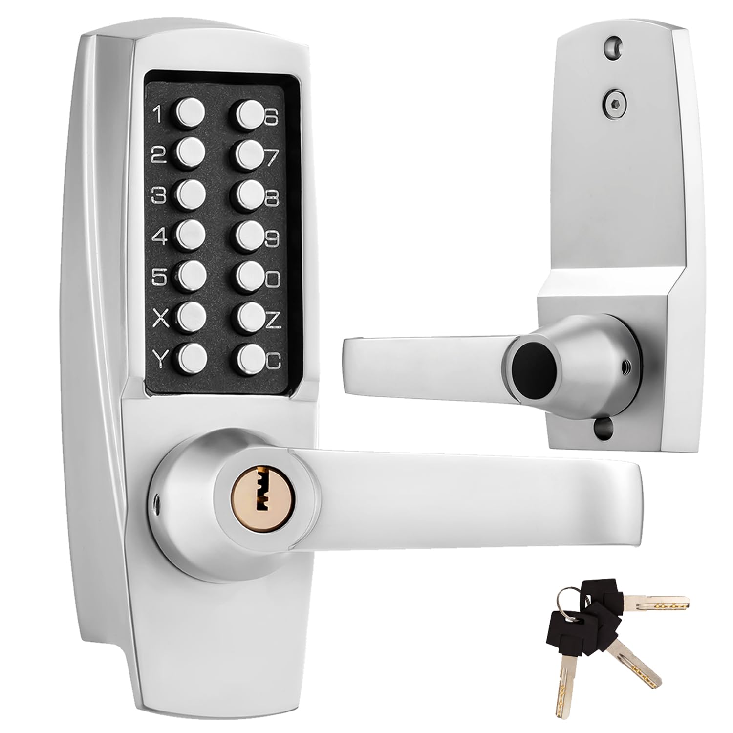 Amazon.com: MUTEX Commercial Keypad Lock & Mechanical Door Lock