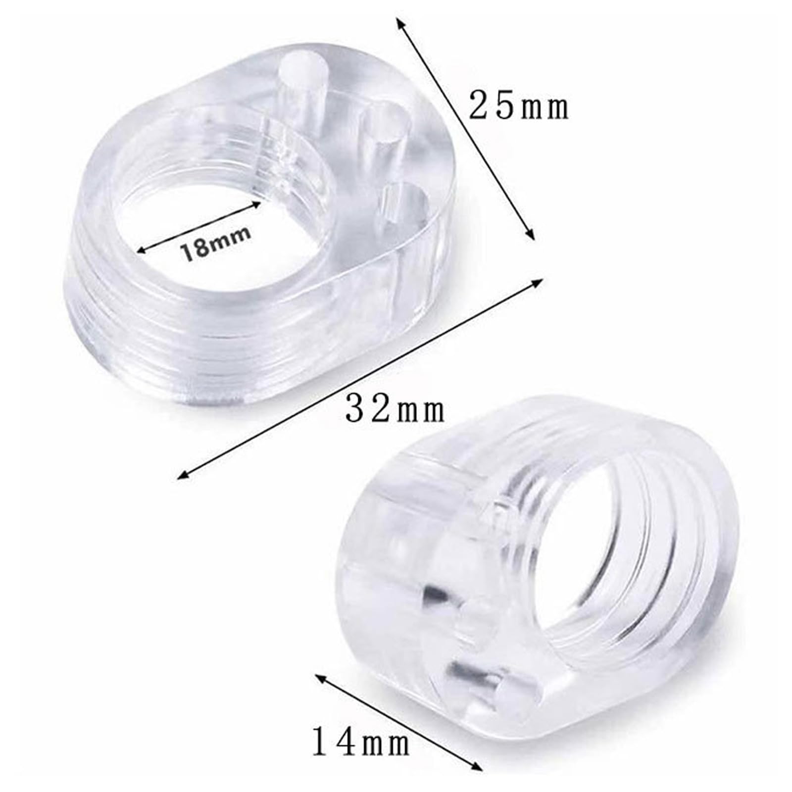 Door Handle Bumper,6 PCS PVC Door Handle Bumpers Guard Transparent Door Stopper Wall Protectors to Buffer Walls and Stop Wall Damage - Image 2