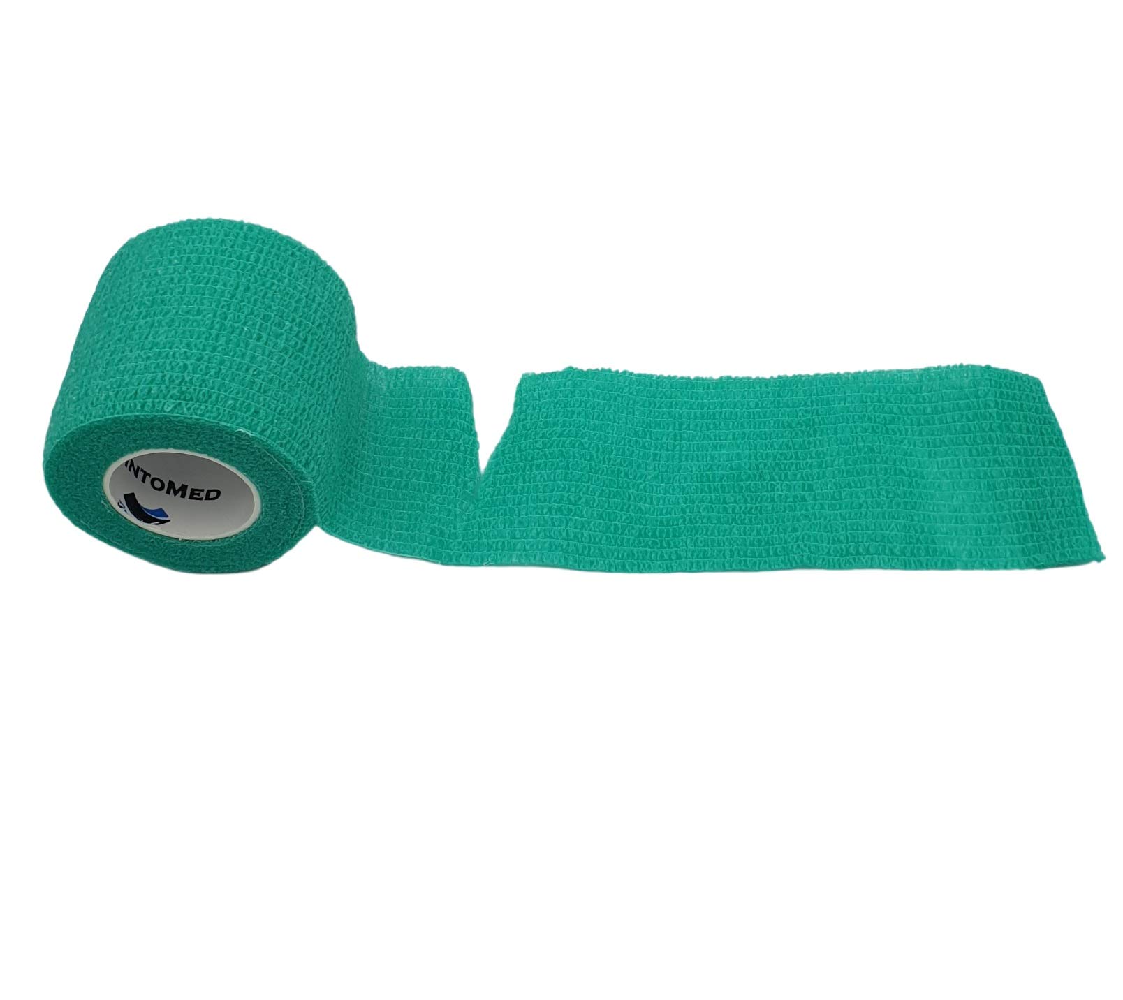 Venda Cohesiva 5xAzul y 5xVerde 10 rollos x 5 cm x 4,5 m autoadhesivo flexible vendaje, calidad profesional, primeros auxilios, lesiones de los deportes, rodillos embalados individualmente- Pack de 10