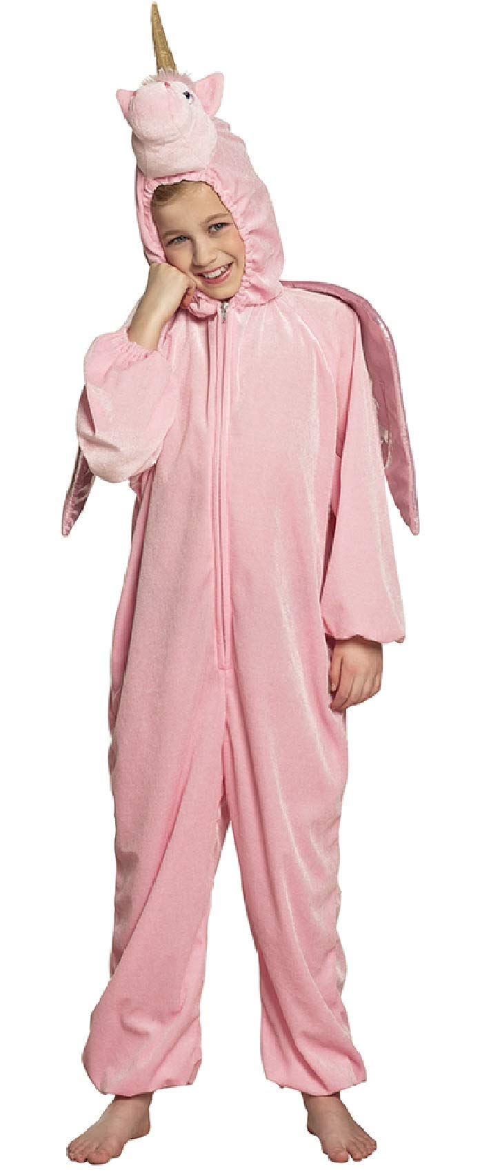 B88062-140 rosa Kinder Mädchen Jungen Einhorn Overall-Kostüm bis max.140 cm Körpergröße