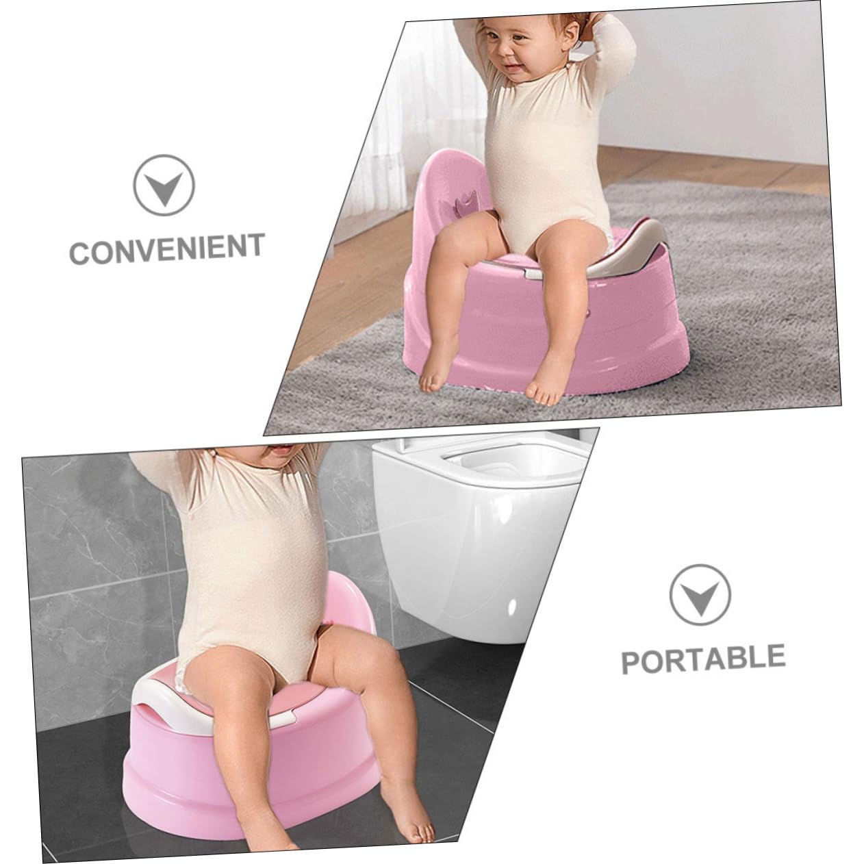 Kleinkindtoilette Tragbares Töpfchen für Kleinkinder Reisen Rosa Pp