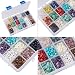 NBEADS 1 Caja de 18 Cuentas de Piedras Preciosas de 4-8 mm...
