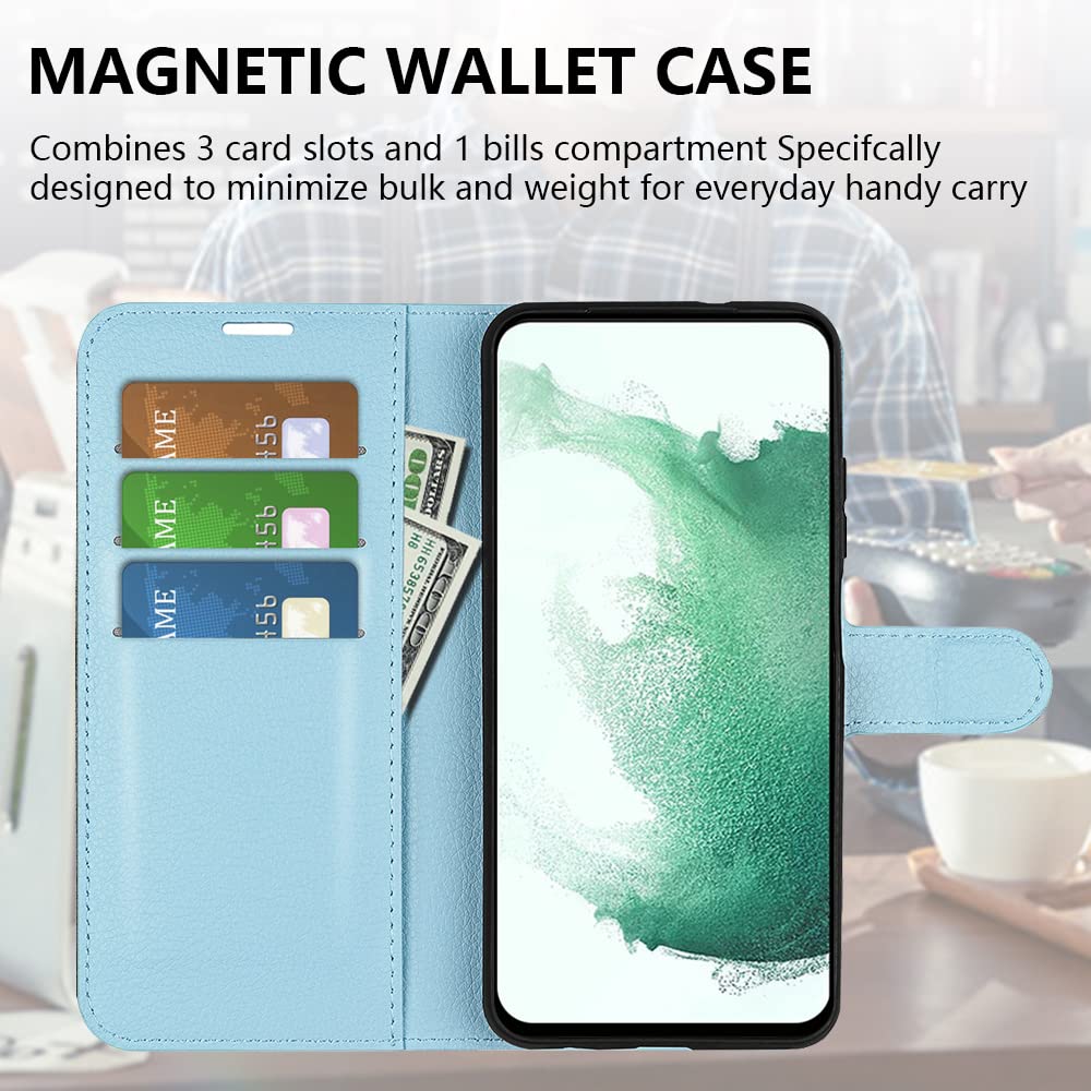 Custodia per Nokia G22, antiurto in pelle di alta qualità, con supporto