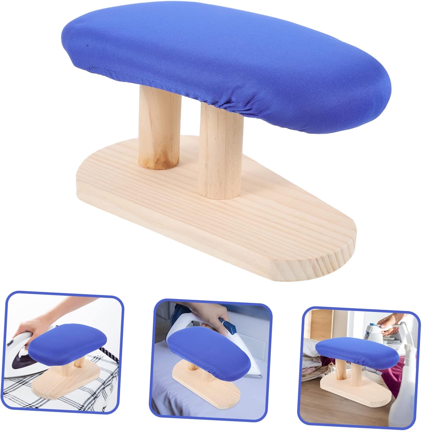 Padded Sleeve Ironing Board Pad with Stable Base for Home and Dorm Practical Lightweight Ironing Stool for Shirts Clothes Skirts and Pants Compatible with Garment Steamers and
