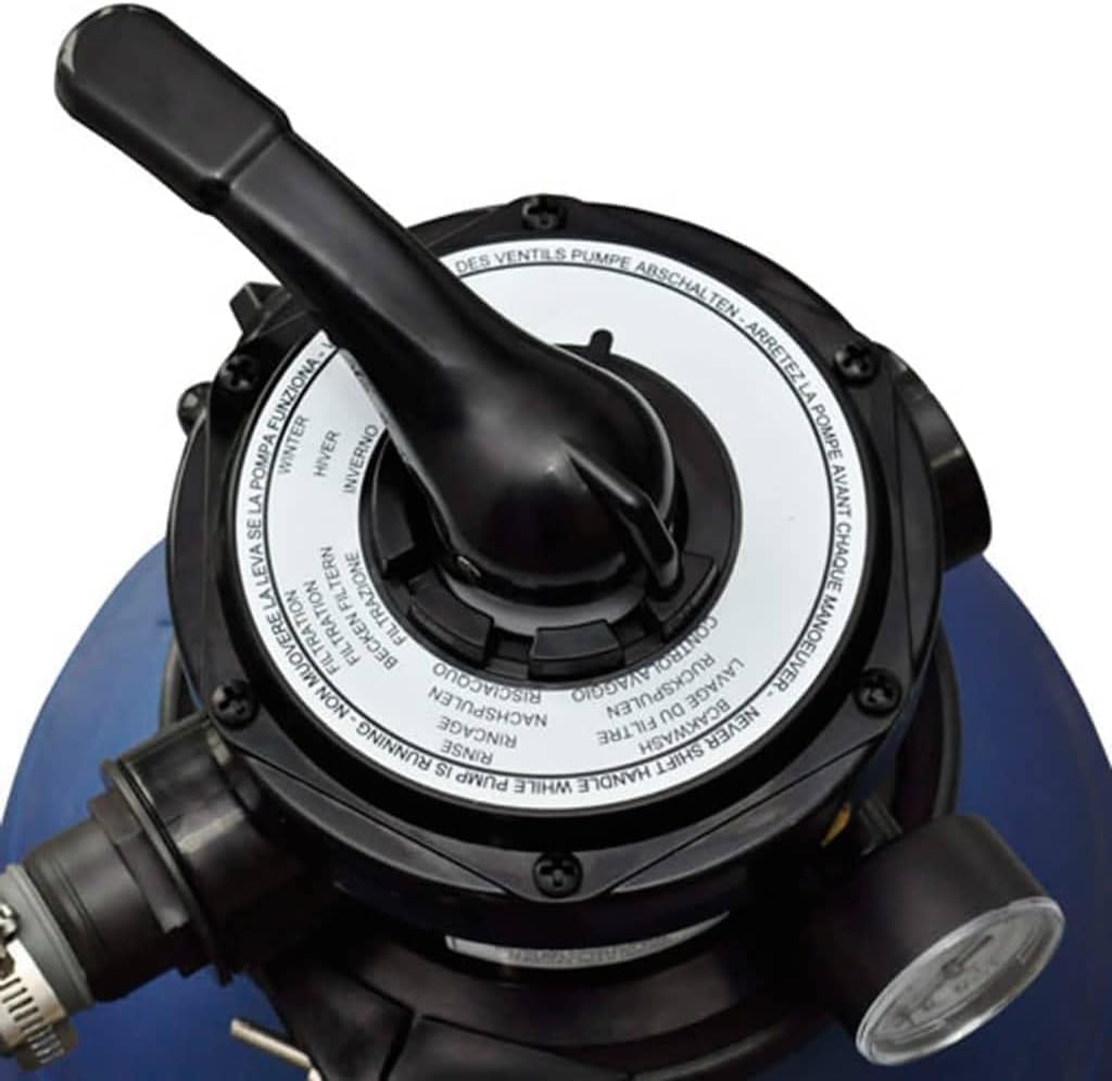 KOIECETA Sistema de Filtración Arena Filtrante 11000 L Bomba Piscina Filtro Agua (1x)