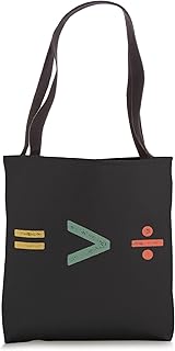 Equal Is Greater Than Divided Funny Math Pun Mathematics Fan Tote Bag