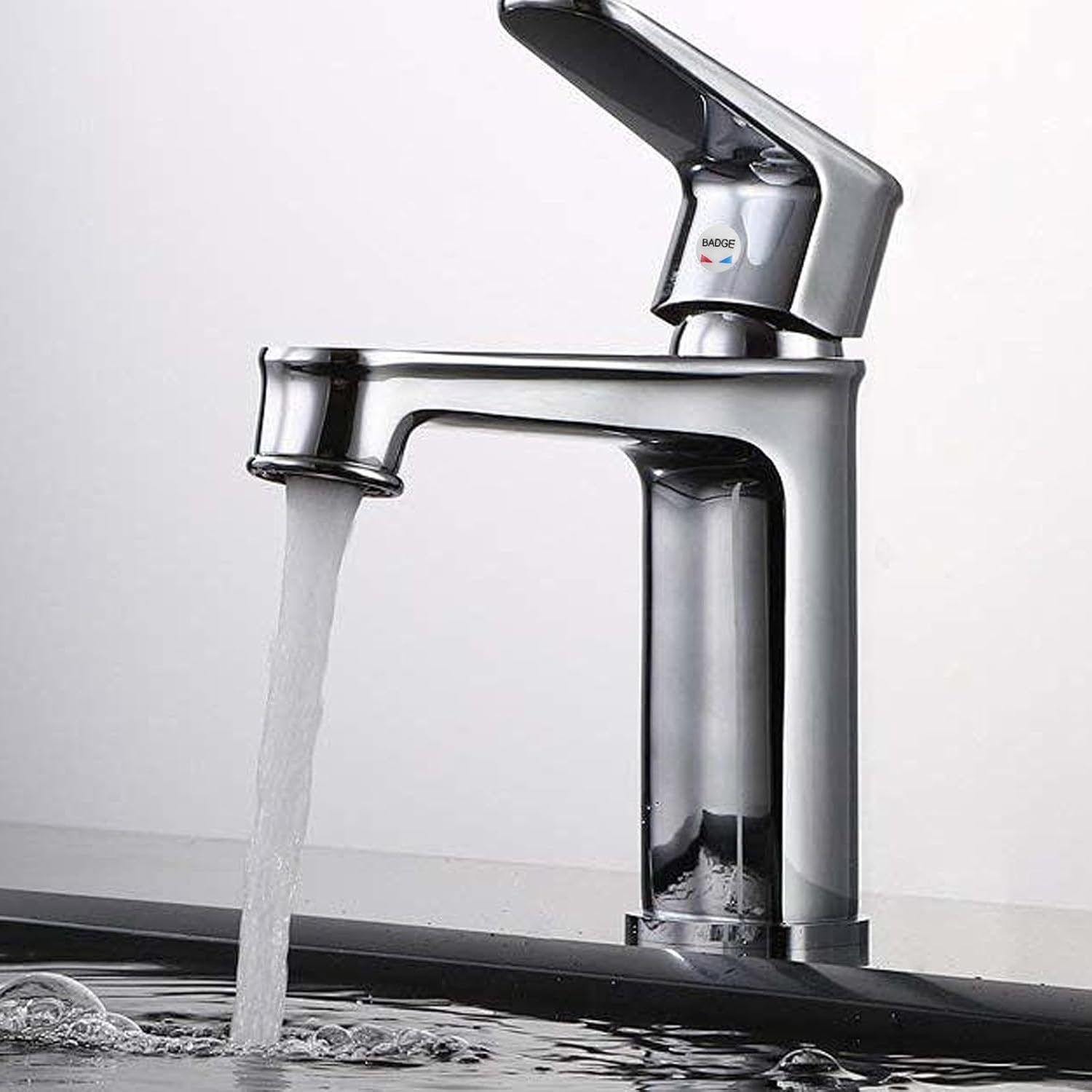 120pcs Faucet Fitting Cold Hot Sign: 6.7mm Faucet Handle Index Buttons - Sink Tap Hole Cover Red Blue Mark - Plastic Water Temperature Indicators