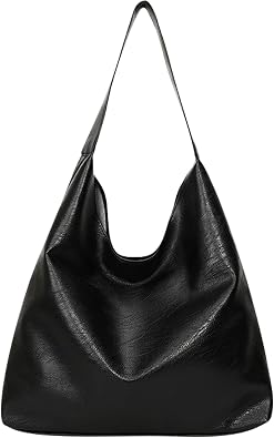 Hobo Bags for Women, Vintage Vegan Leather Tote Bag Large Capacity Shoulder Bag for Work School Shopping Travelling
