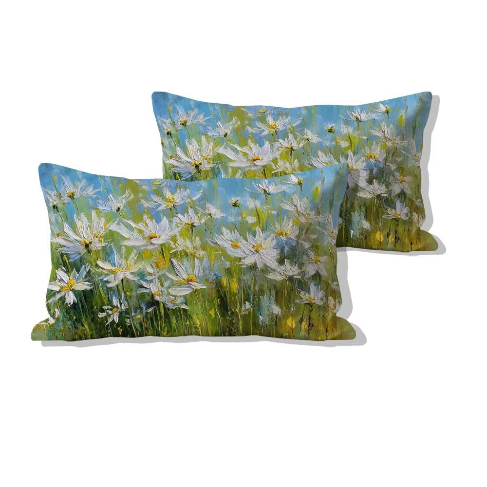 Housse de coussin extérieure imperméable 50x70 en lin de haute qualité 0u-327