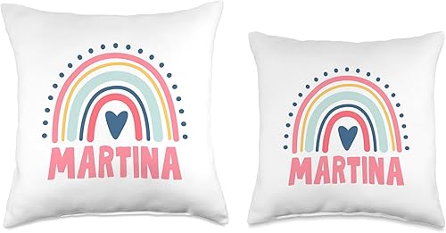 Miniatura 3 de Martina Name Custom Woman Myth Legend Pink Birthday Party Throw Pillow, 18x18, Multicolor