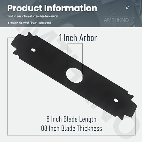 Miniatura 2 de AC04215 - Cuchilla reversible de acero endurecido resistente, para repuesto Ryobi de 8 pulgadas, compatible con los modelos de bordes UT50500,