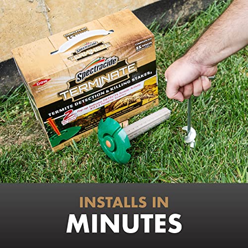 Spectracide Terminate Termite Detection & Killing Stakes, Kills Foraging Termites, Detects Termite Activity, 15 Count #TOP1