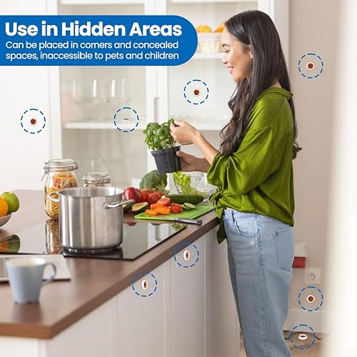 Miniatura 3 de 32 unidades de cebo y matador de cucarachas, repelente de cucarachas y gel para eliminación de nidos de cucarachas en interiores, solución eficaz