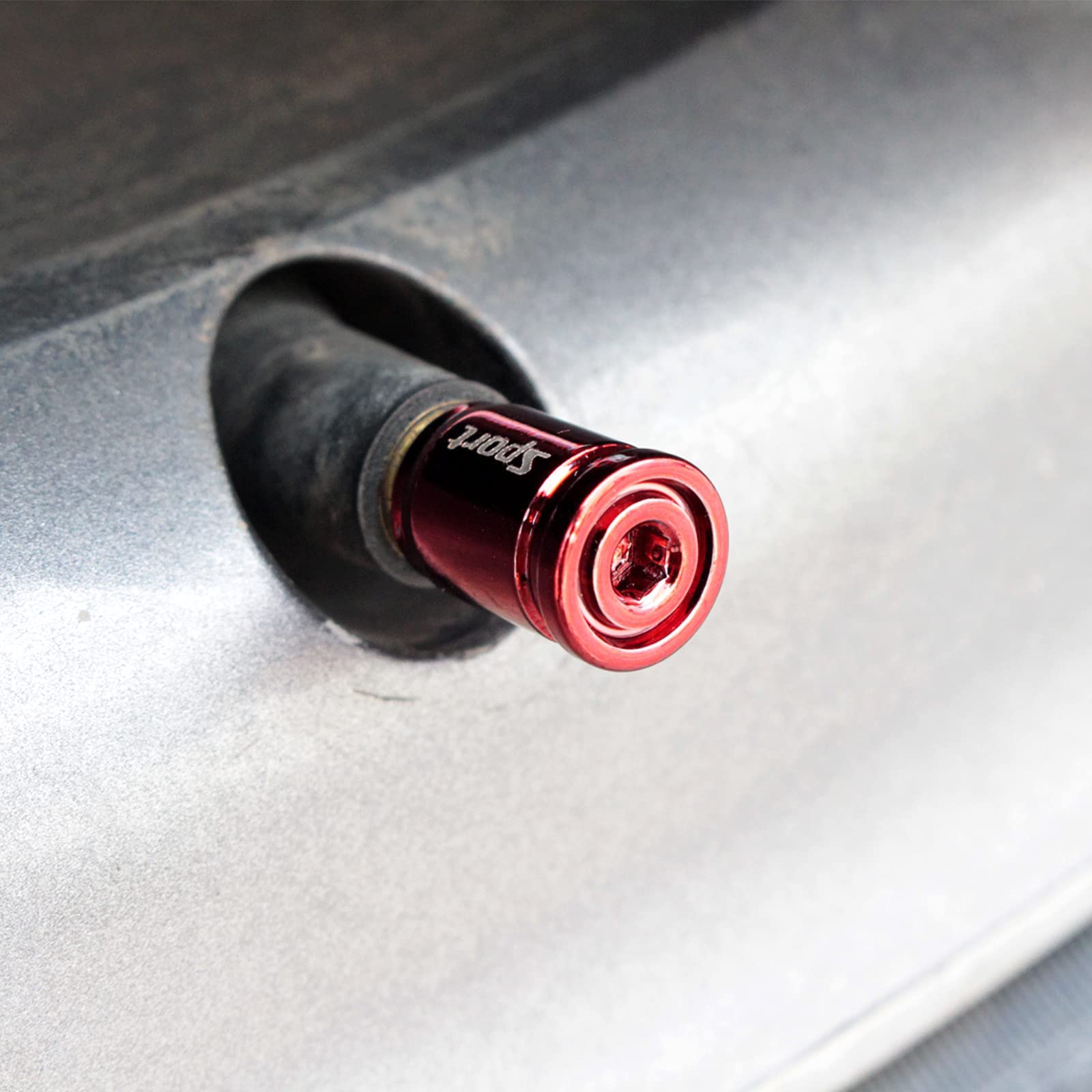 Bouchons de tige de Valve de pneu de réglage de voiture créatif gris, 10 pièces, capuchon de pneu TPMS avec joint, pièces extérieures universelles en Nylon, accessoires de voiture  34