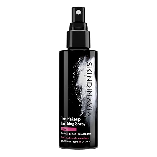 Skindinavia Spray de maquillaje para boda, agarre extremo, sin parabenos, sin aceite, resistente al calor, impermeable, a prueba de sudor, larga