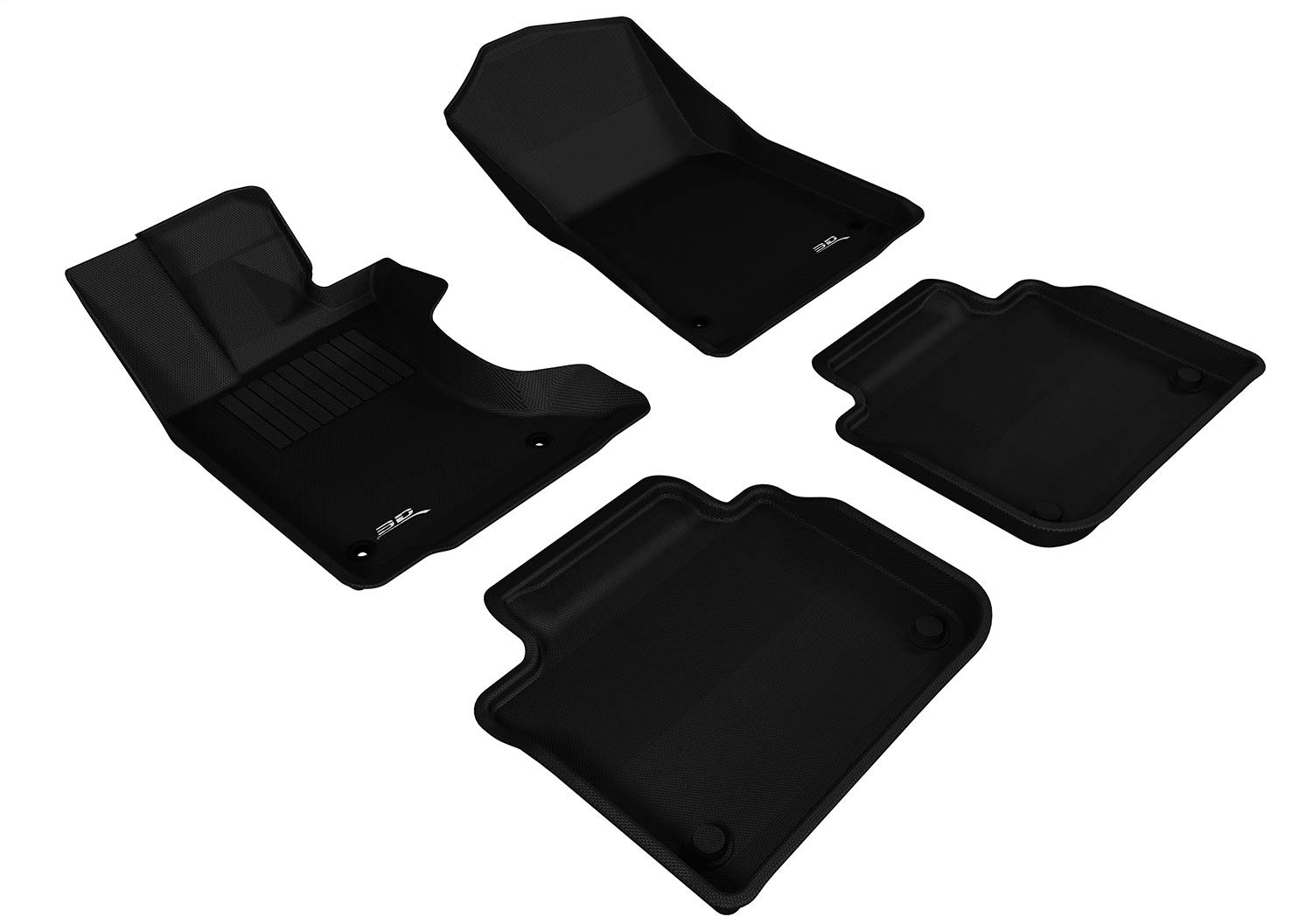 3D MAXpiderCustom Fit KAGU Floor Mat (BLACK) Compatible with LEXUS GS/GS HYBRID 2013-2020 - Full Set