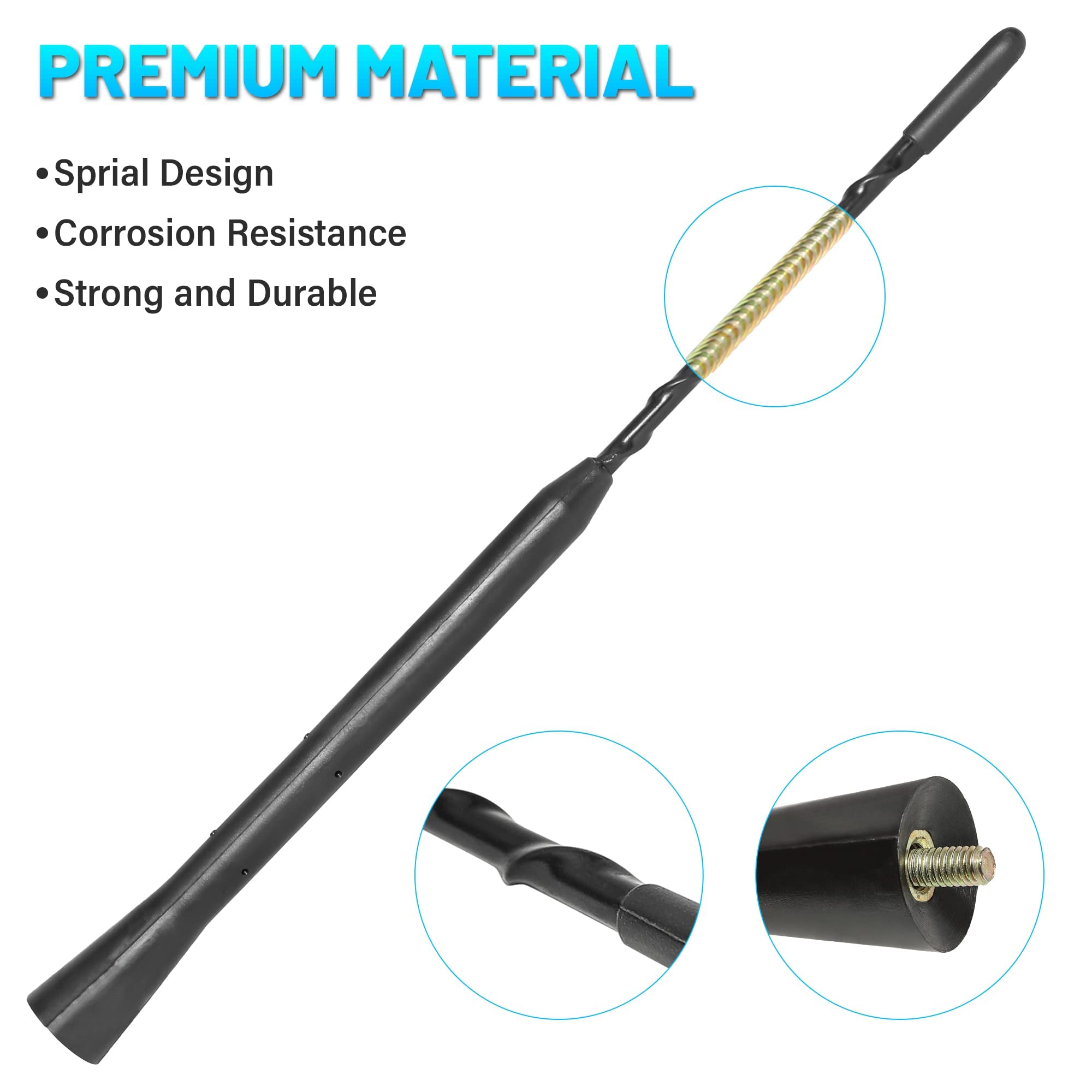 AM/FM 40cm Car Radio Stereo Strong Reception Aerial Antenna Mast For