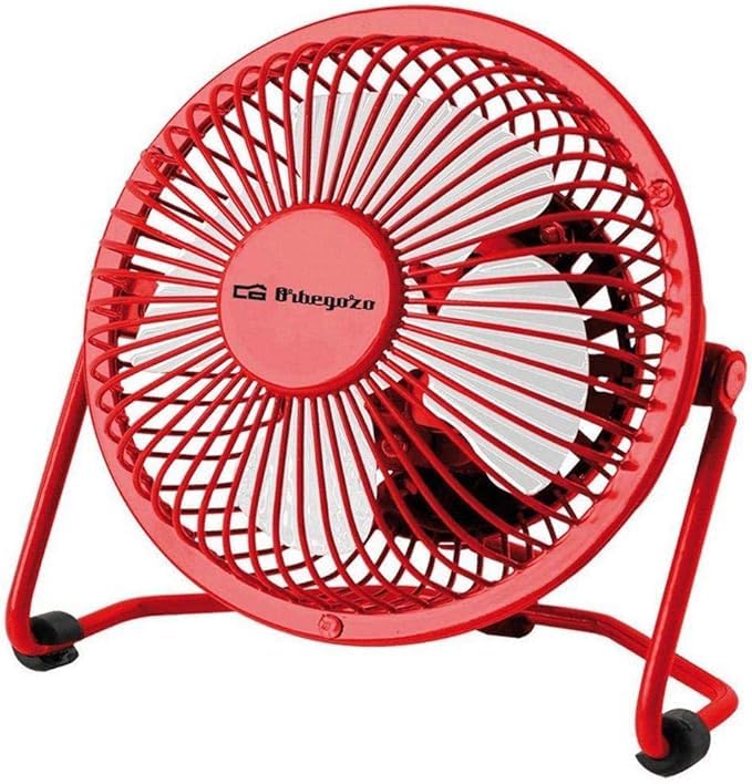 Ventilador de Sobremesa Orbegozo PW 1027/ 2.5W/ 4 Aspas/ 1 Velocidad