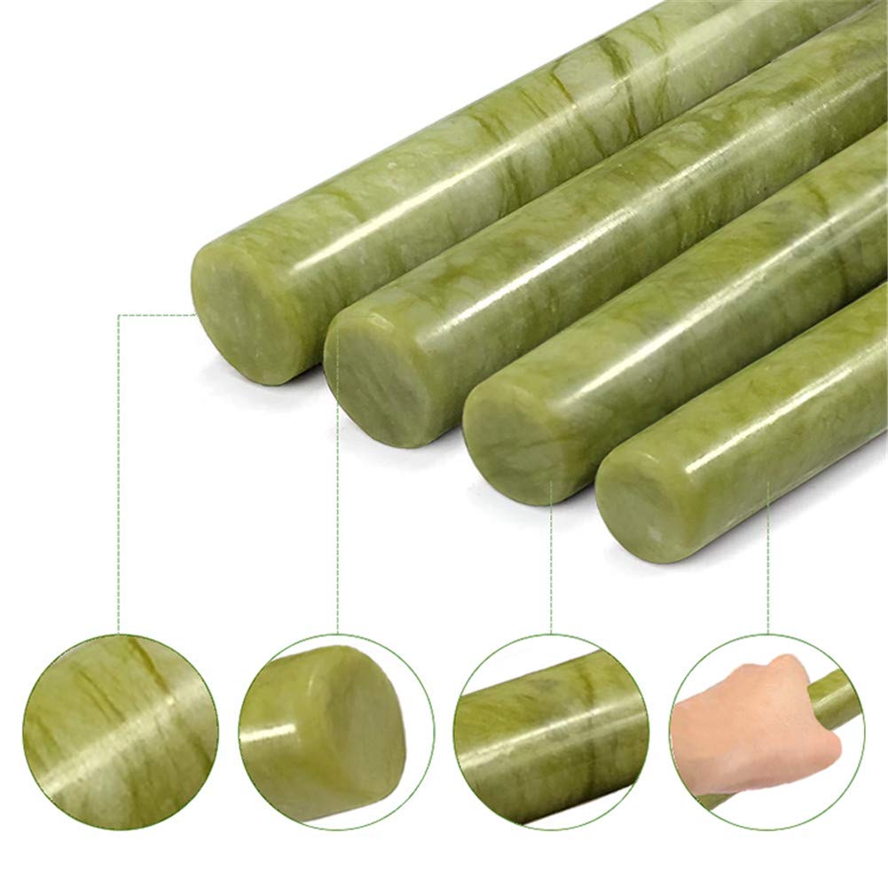 40Cm Antiadherente Rodillos De Amasar De Pasta Profesional Rolling Pin De Jade para Panadero Pastelería Galletas Pizza,3,5 Cm De Diámetro, Ahorre Esfuerzo,Aptas para El Lavavajillas