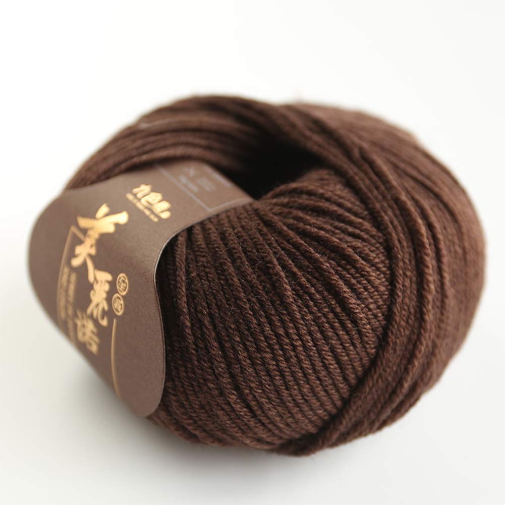 300G 100% Merino Bolas de Lana para Tejer suéteres Crocheting Y Bufandas, Suave y cálido, 24 Colores Disponibles, Medio Grueso Hilo,20