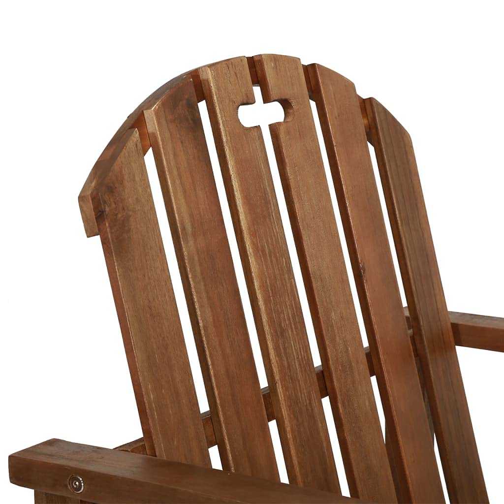 vidaXL 2X Acacia Sillones Jardín Madera Reposabrazos Marrón Set Sillas Patio