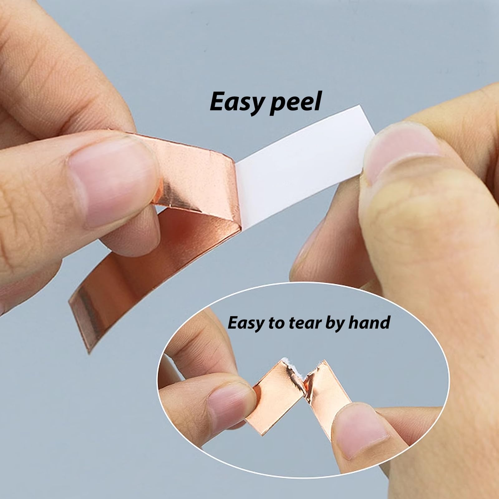 Nastro Di Rame Conduttivo 5mm X 50m - Per Schermatura EMI, Riparazioni Elettroniche E Anti Lumache - Foto 5