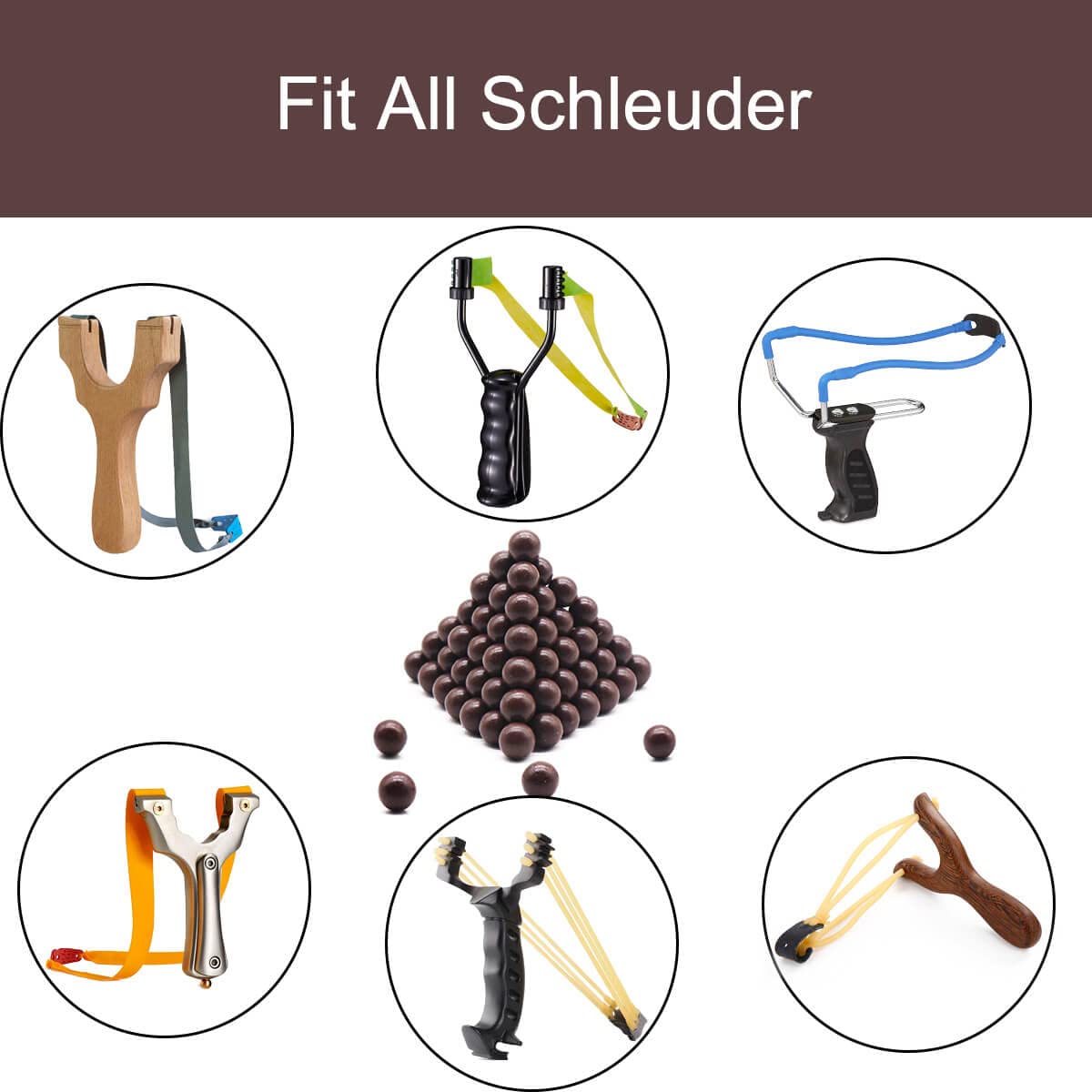 Fionda Da Caccia 100-2000 Pcs/pack Slingshot Ammo Biodegradable Clay Ball For Catapult Elastico Fionda - Foto 5