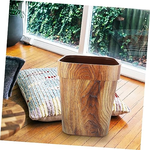 Caneca de basura rectangular de plástico para hogar miniatura 3