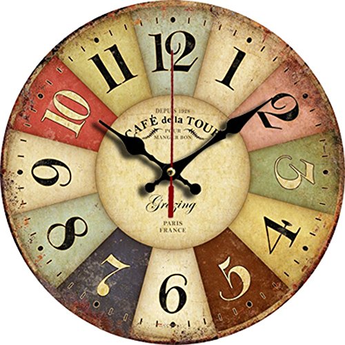 Grazing12inchfarmhousewoodendecorativewallclockssilentrusticcountryclockforkitchenbedroomlivingroomcolorfultuscanstylenaturalwoodgrainnotasticker Urban Country Home Decor Grazing 12 inch farmhouse wooden decorative wall clockssilent rustic country clock for kitchen bedroom living roomcolorful tuscan stylenatural wood grainnot a sticker urban country home decor