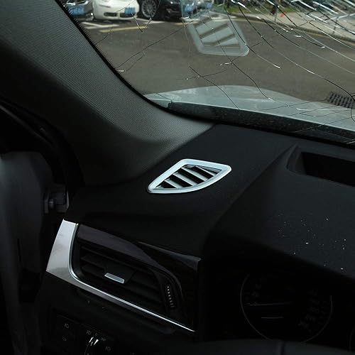 Miniatura 4 de YIWANG ABS cromo tablero aire acondicionado salida salida cubierta ajuste 2 piezas para BMW X1 F48 2016-2019, para BMW X2 F47 2018 2019 accesorios