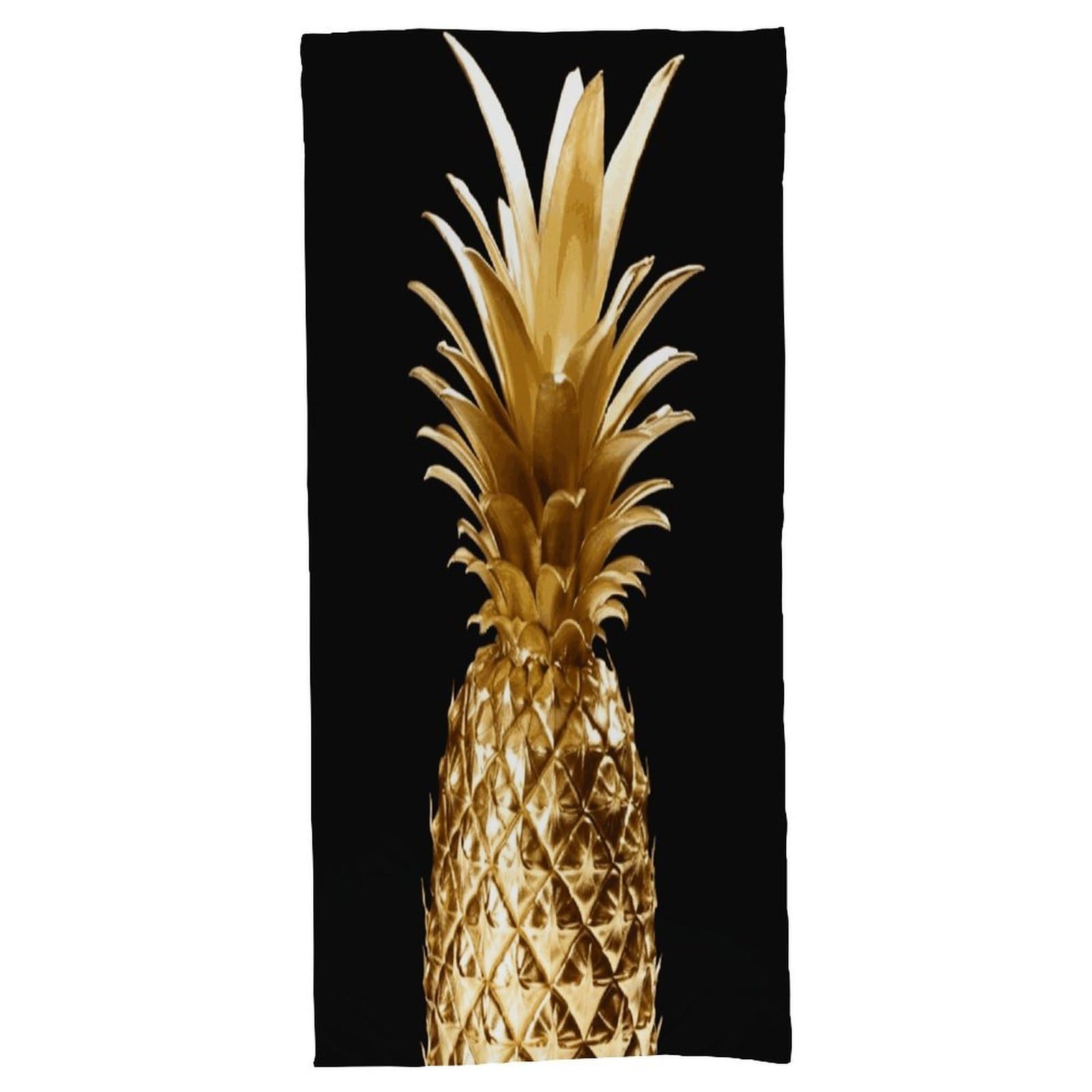 Fekiloot Men's Style Gold Pineapple Bath Towel Highly Absorbent,Beach Towels For Wo,Pool Towel Bathroom Essential For Beach,Gym,Travel, Camp