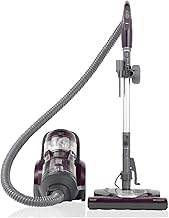 Kenmore Friendly Lightweight Bagless Compact Canister Vacuum with Pet Powermate, HEPA, Extended Telescoping Wand, Retractable Cord and 2 Cleaning Tools, Eggplant