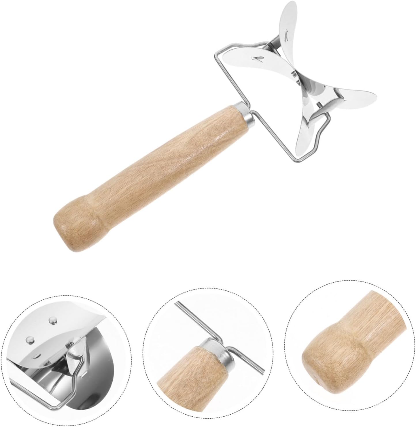 3pcs Dumpling Wrapper Skin Cutter Kitchen Dumpling Skin Mold Cutter Easy Operation Wood Handle
