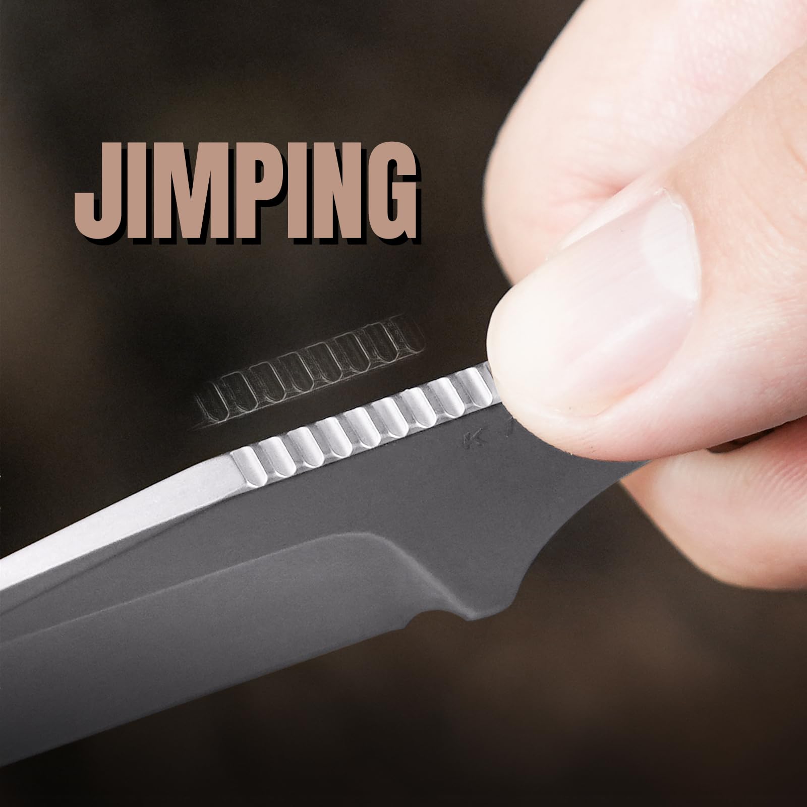 Kizer Muskrat Feststehender Messer, 8 cm S35VN Stahl mit Mkuruti Holzgriff Feste Klinge EDC Messer für Männer Frauen, für Outdoor-Jagd Wandern Überleben Camping mit Scheide, 1064A2
