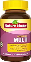 Nature Made Womens Multivitamin Tablets, 90 Count for Daily Nutritional Support  Packaging May Vary