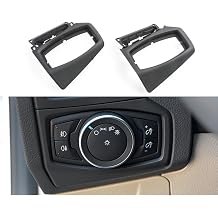 Headlight Switch Trim, Headlight Control Switch Frame Trim Decoration Cover ABS Protector Replacement for for Ford Focus 2012-2018 Model B