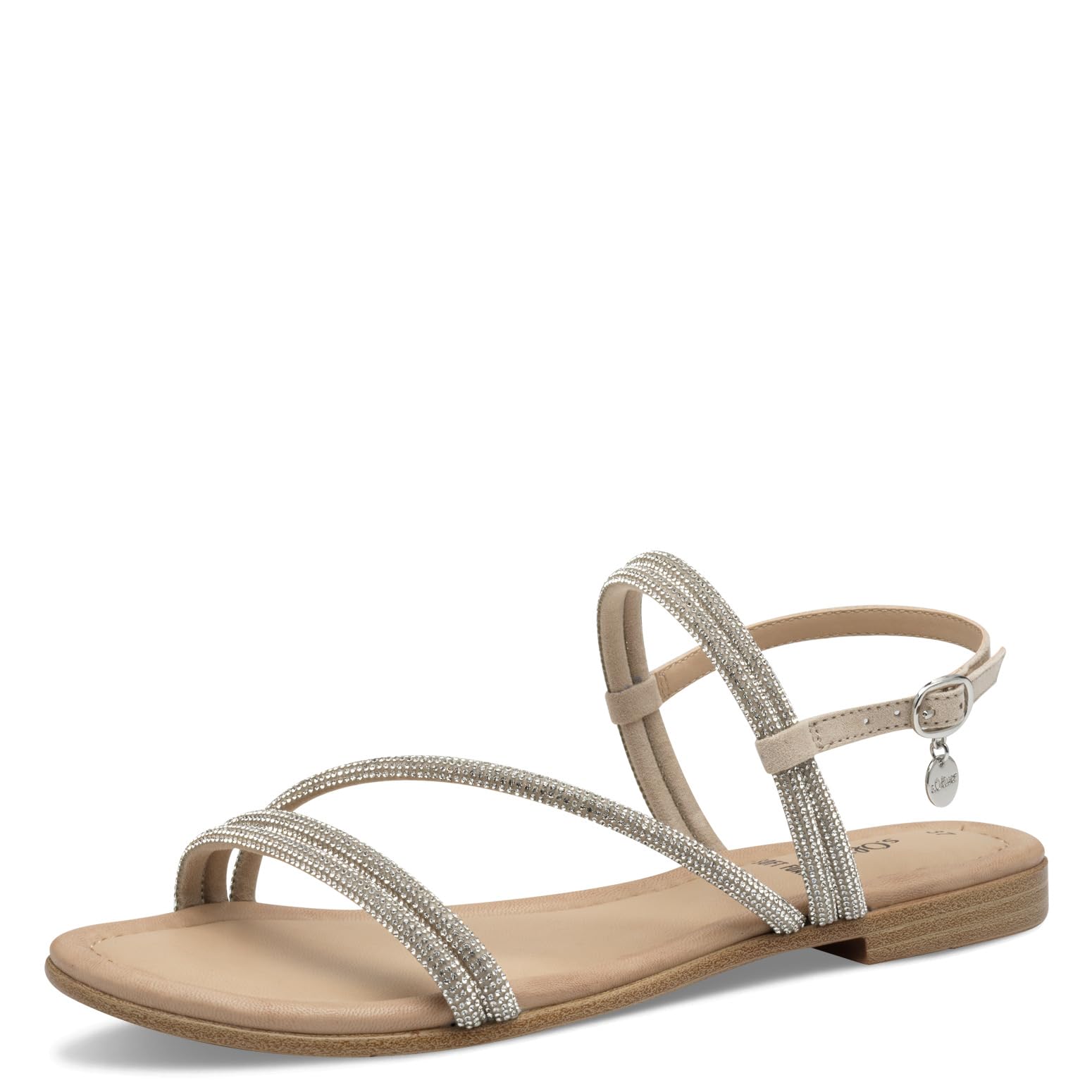 s.Oliver Women Damen 5-28101-44 Flat Sandal, Nude, 8 UK