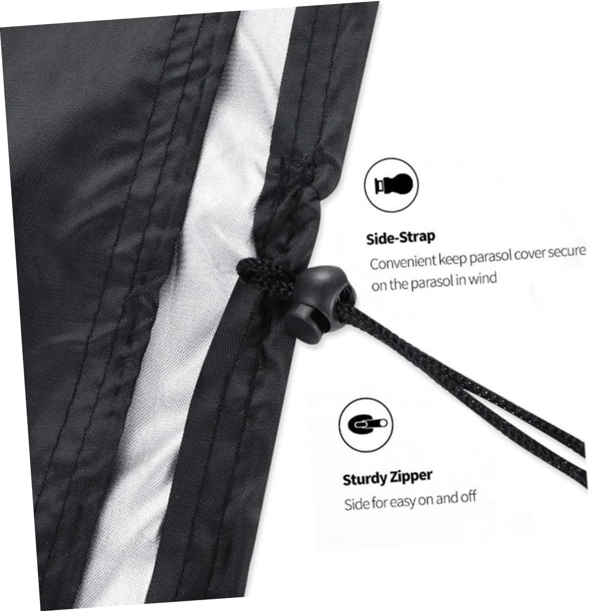 POPETPOP 1pcs Oxford Cover for Outdoor Table Tennis Tables Easy to Use Fits Standard Black against Rain Wind Dust and Weather Conditions