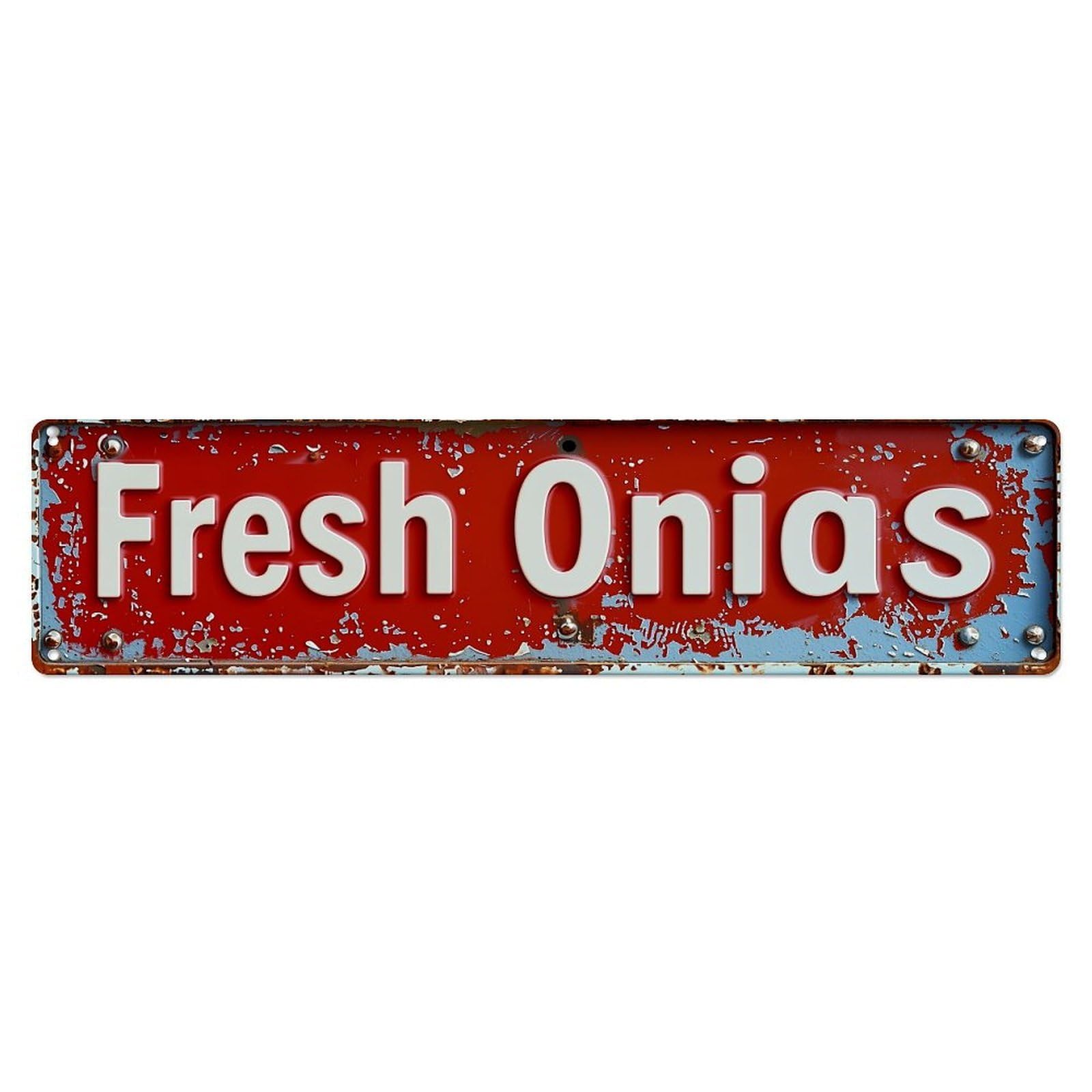 Fresh Onias Sign Pattern Metal Tin Sign Plaque