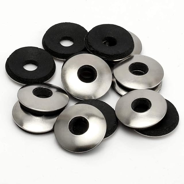 TERF® Bonded Sealing Washers M5 (5mm) X 16mm X 2.8mm Stainless Steel A2 (304) Neoprene Rubber Bonded Gasket Washers 5.0mm Inside Diameter X 16mm Outside Diameter X 2.8mm Thickness - Pack of 20