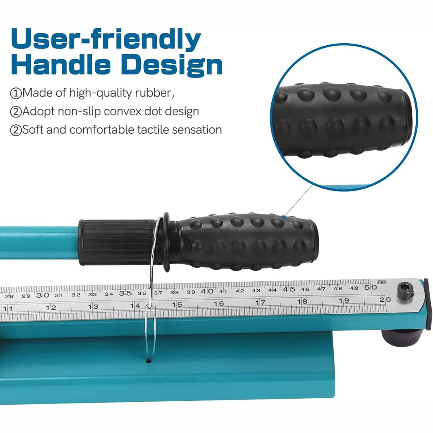 Herramienta de corte manual de riel DIN – Máquina de corte de tronco con regla de 50 cm y guía manual para cortar aluminio ranurado